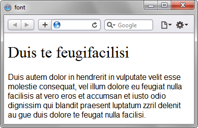 Применение свойства font