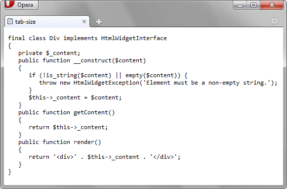 Текст с изменненной табуляцией