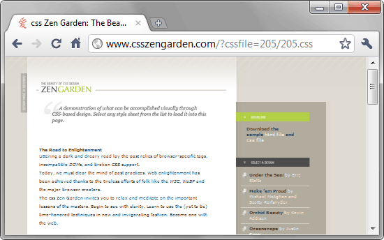 Двухколоночный макет